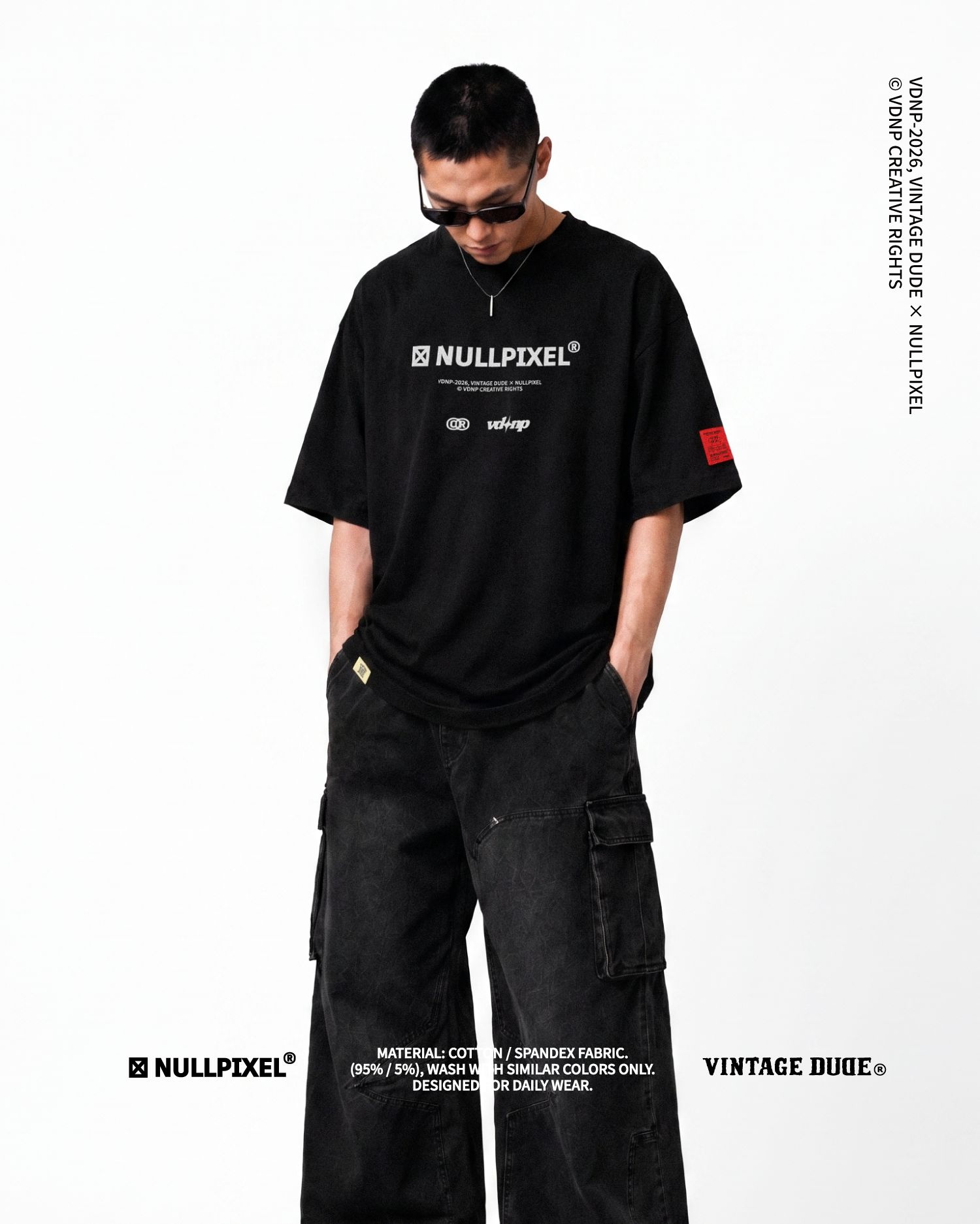 NULLPIXEL x VINTAGE DUDE｜聯名短袖T-Shirt | oversize 大尺碼男裝