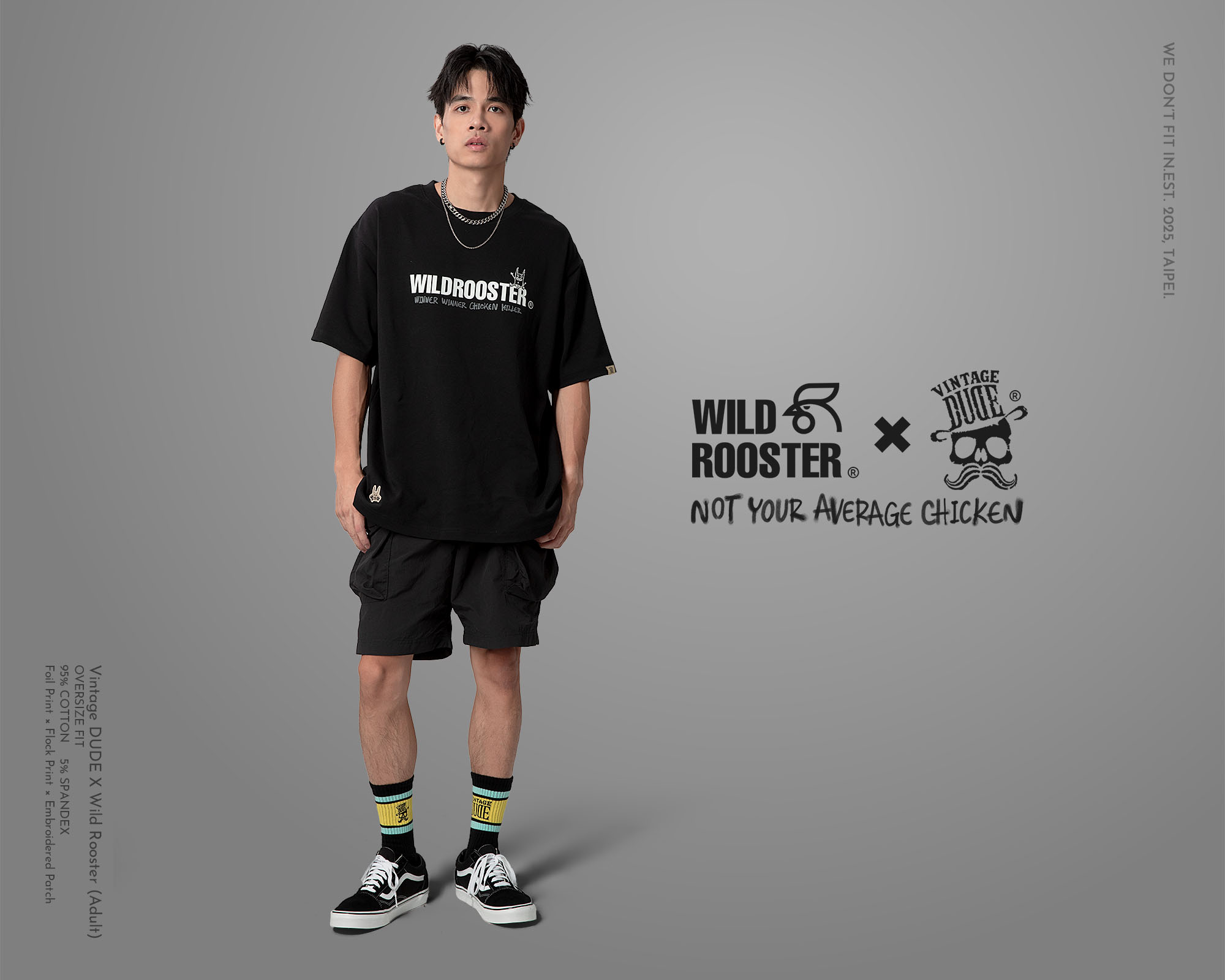壞野雞 × VINTAGE DUDE 聯名 T-shirt（成人款）