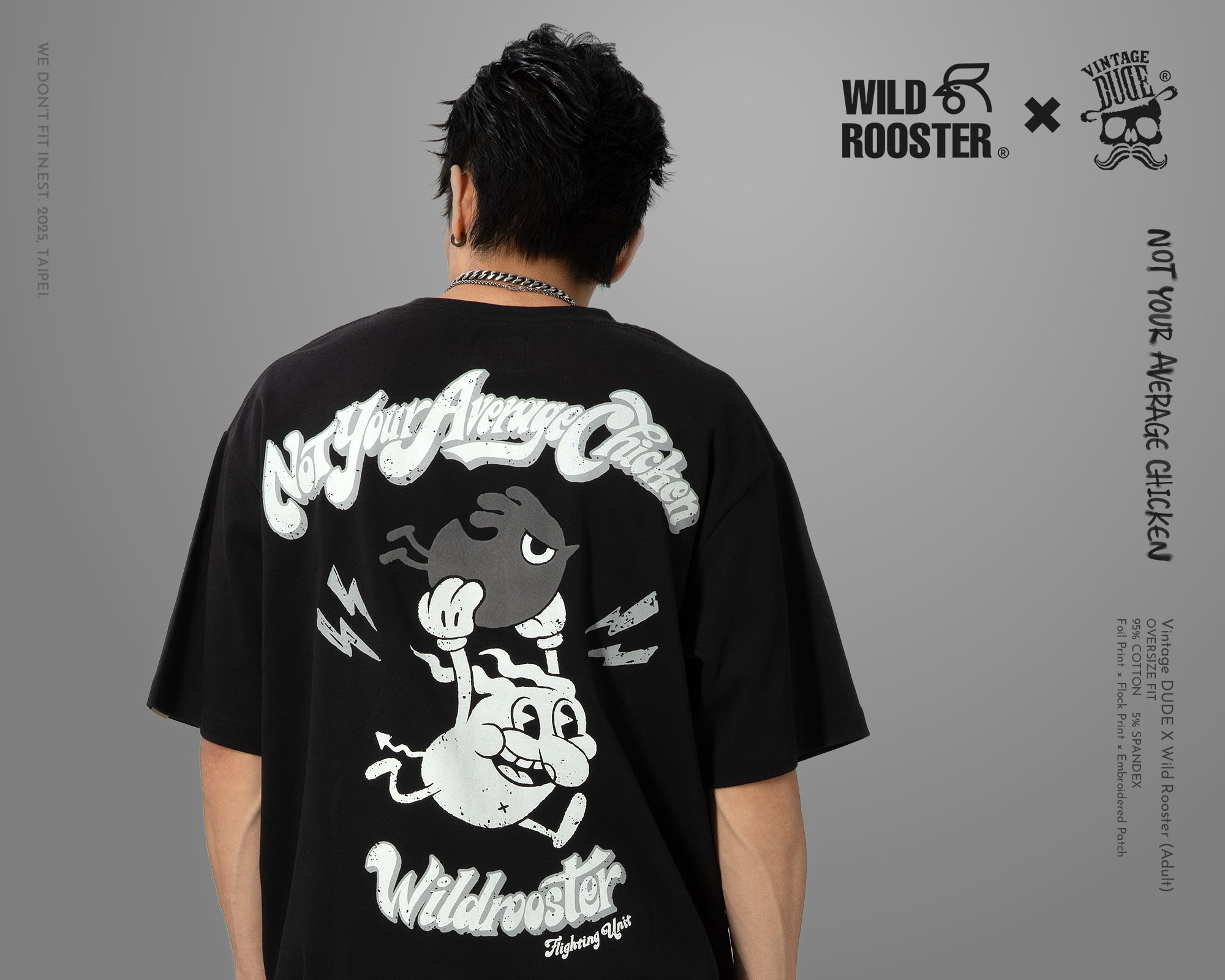 壞野雞 × VINTAGE DUDE 聯名 T-shirt（成人款）