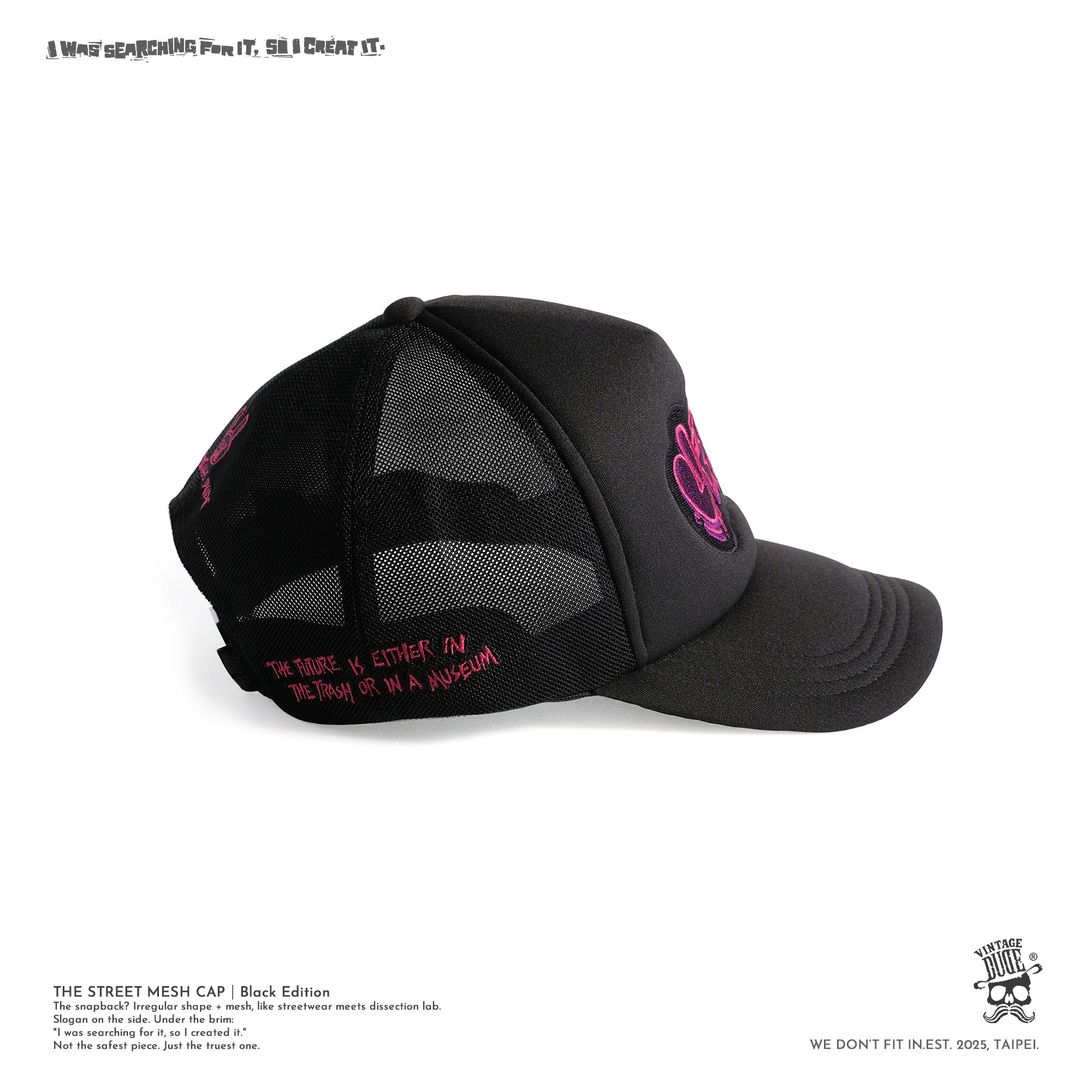 THE STREET MESH CAP｜Black Edition