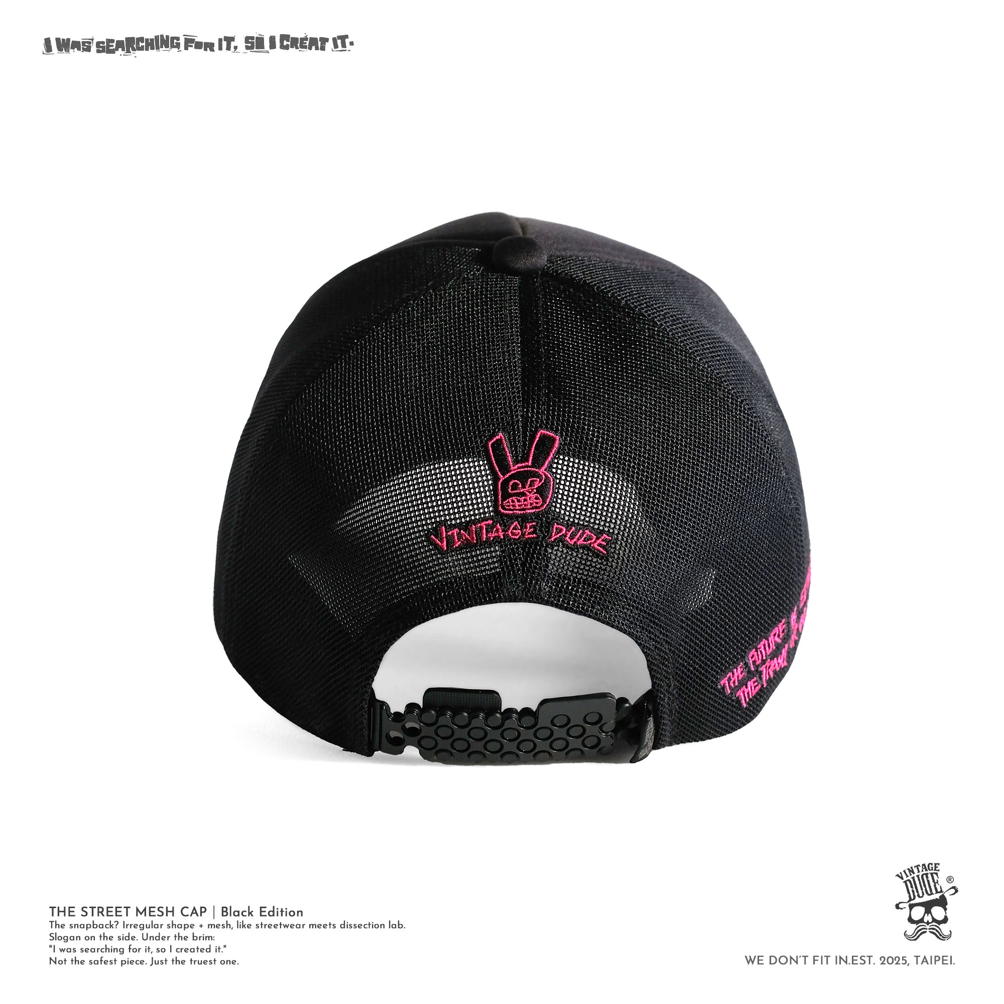 THE STREET MESH CAP｜Black Edition