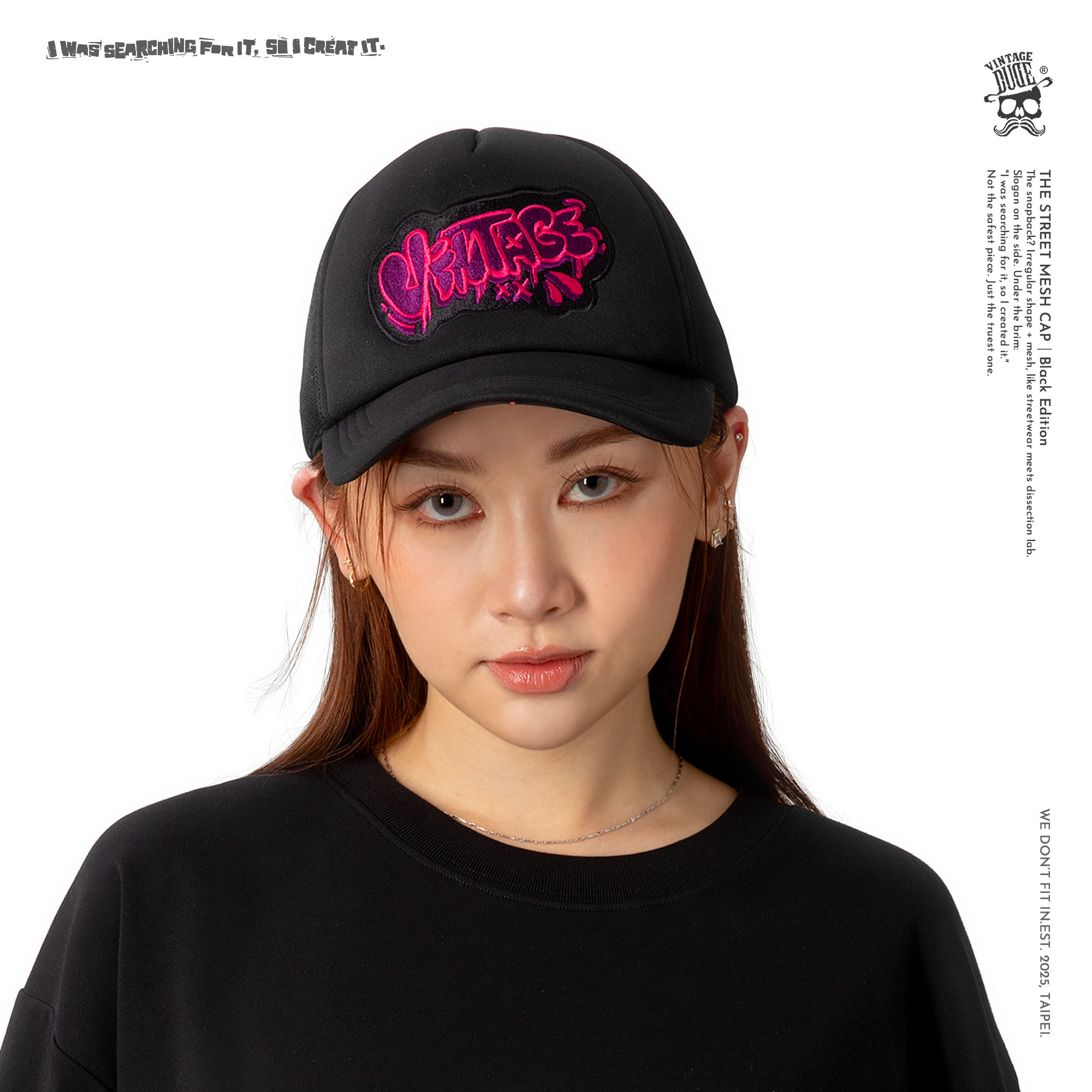 THE STREET MESH CAP｜Black Edition