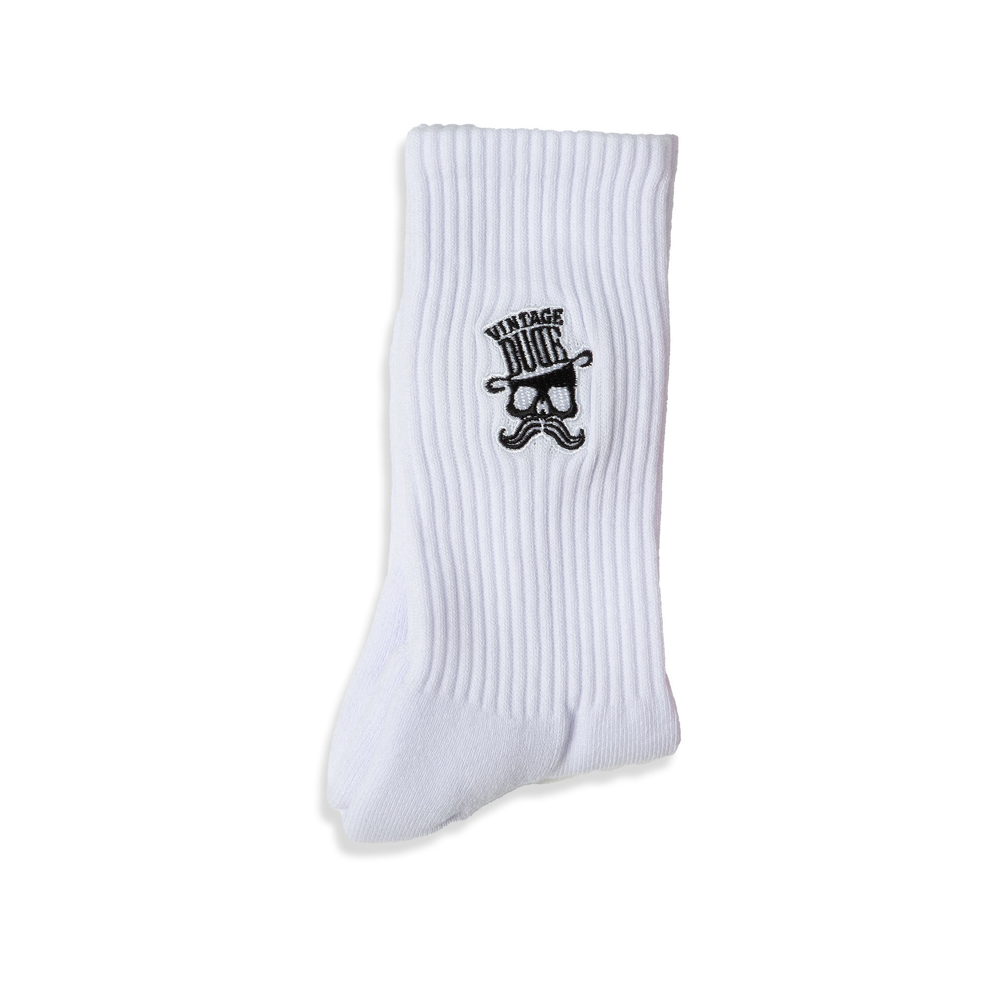 DUDE SOCKS｜Classic Crew (White) | oversize 大尺碼男裝