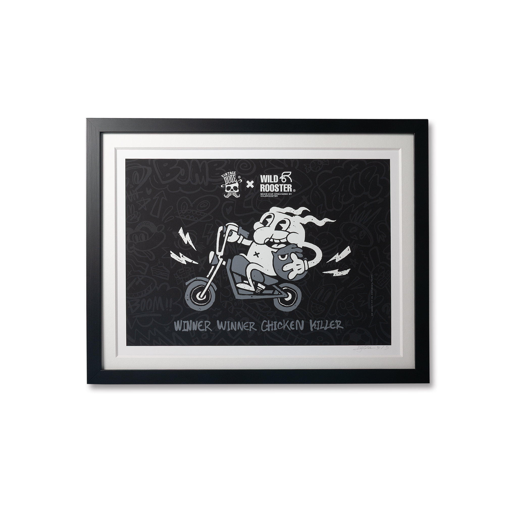 Wild Rooster × VINTAGE DUDE 限量藝術微噴版畫 | oversize 大尺碼男裝