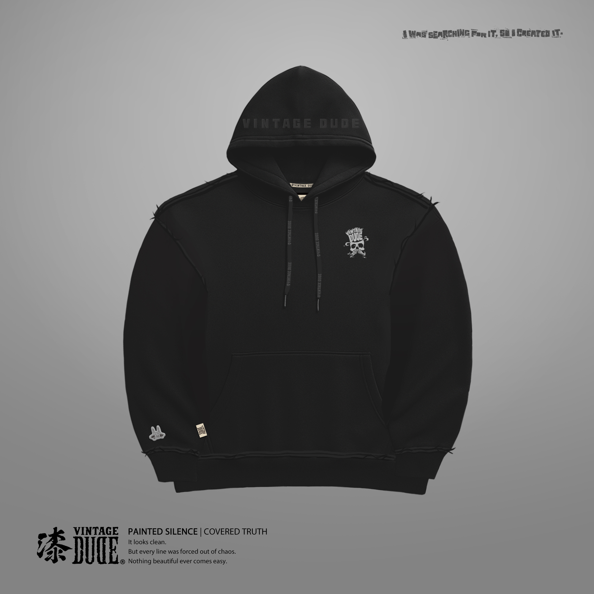 真相之層｜帽T - oversize 大尺碼男裝 T-shirt