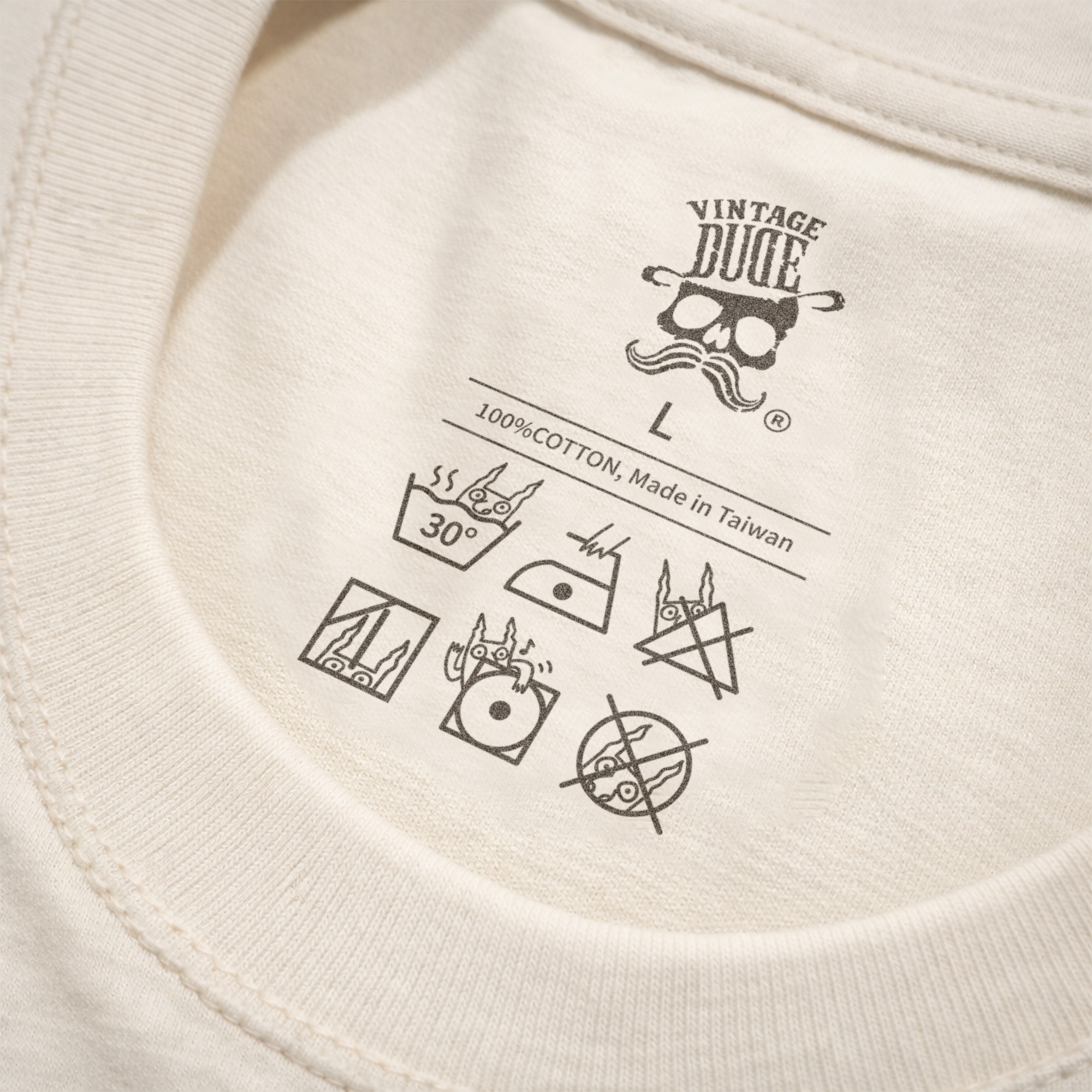 The Social Misfit｜Short Sleeve Tee (Cream) | oversize 大尺碼男裝