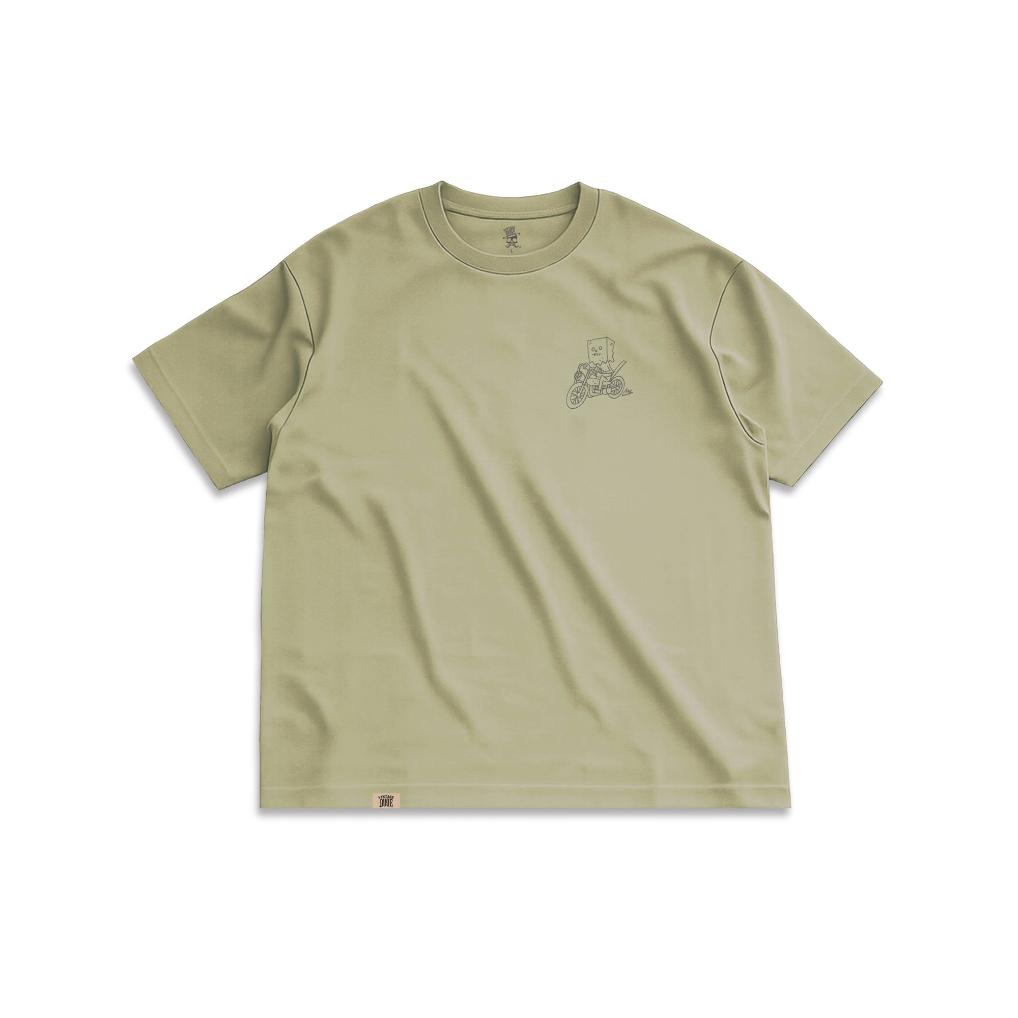 邊緣領袖｜苔蘚綠短袖修身T-Shirt | oversize 大尺碼男裝