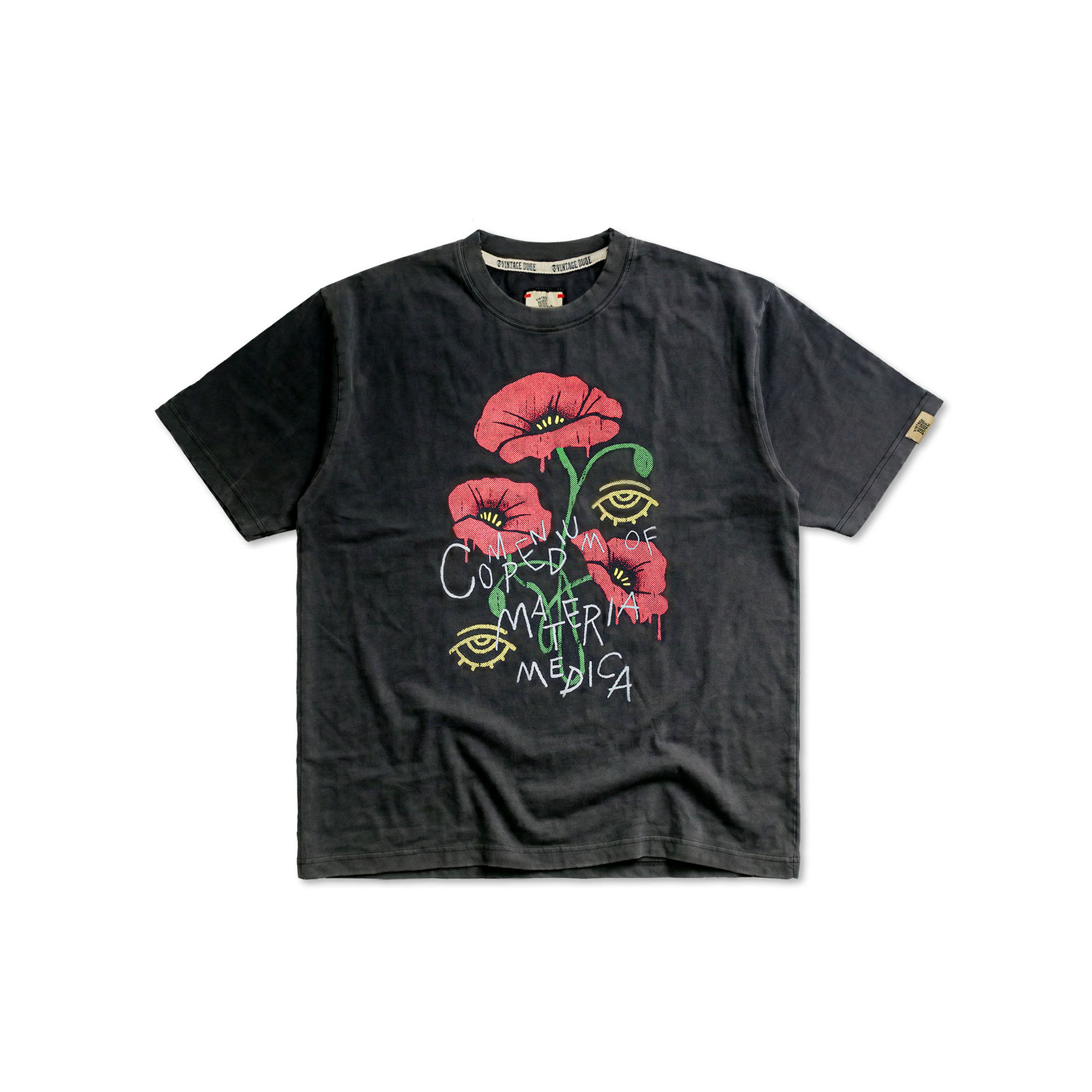 罌粟標本｜洗舊短袖T-Shirt | oversize 大尺碼男裝