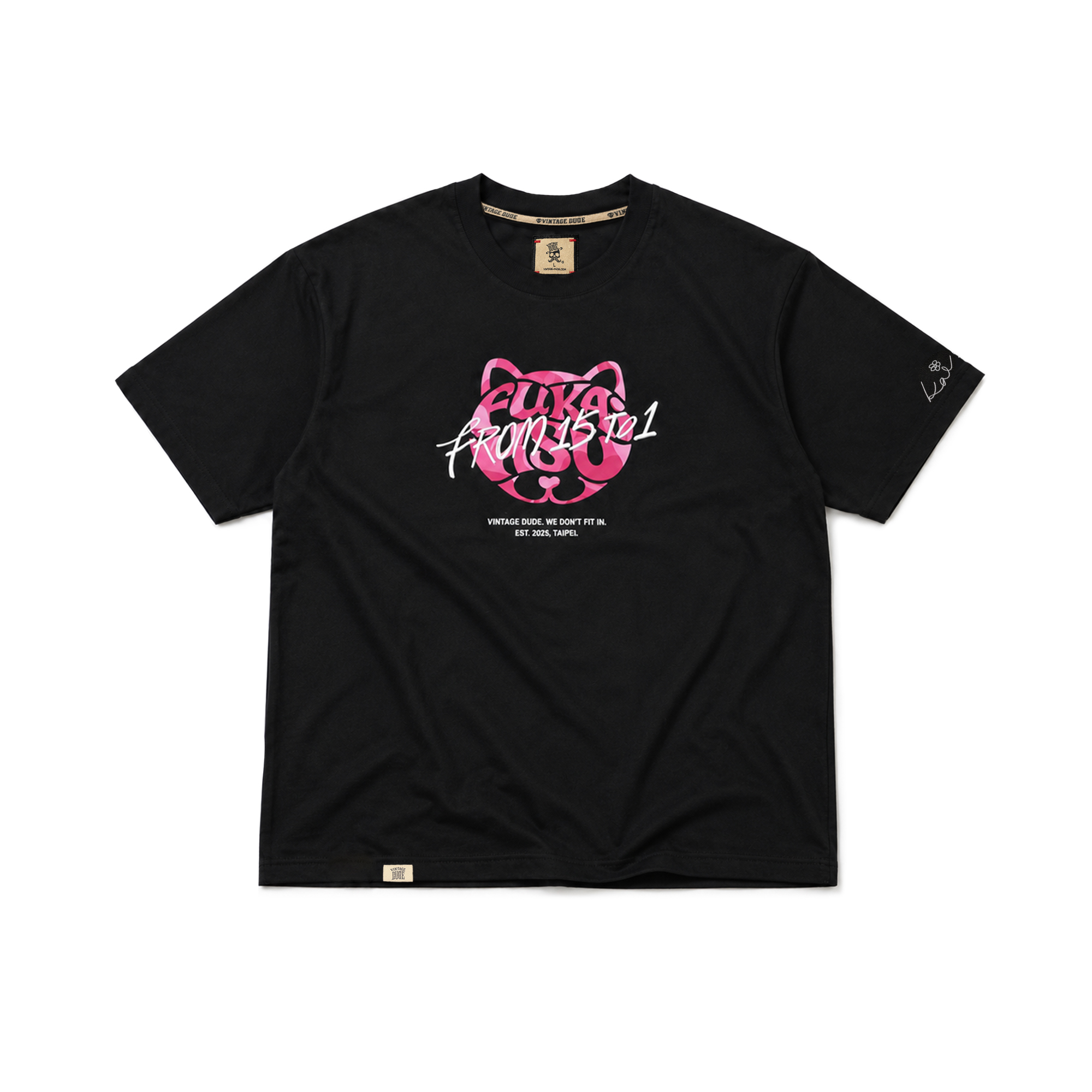 Dare to Wear Your Love｜Black Short Sleeve T-Shirt | oversize 大尺碼男裝