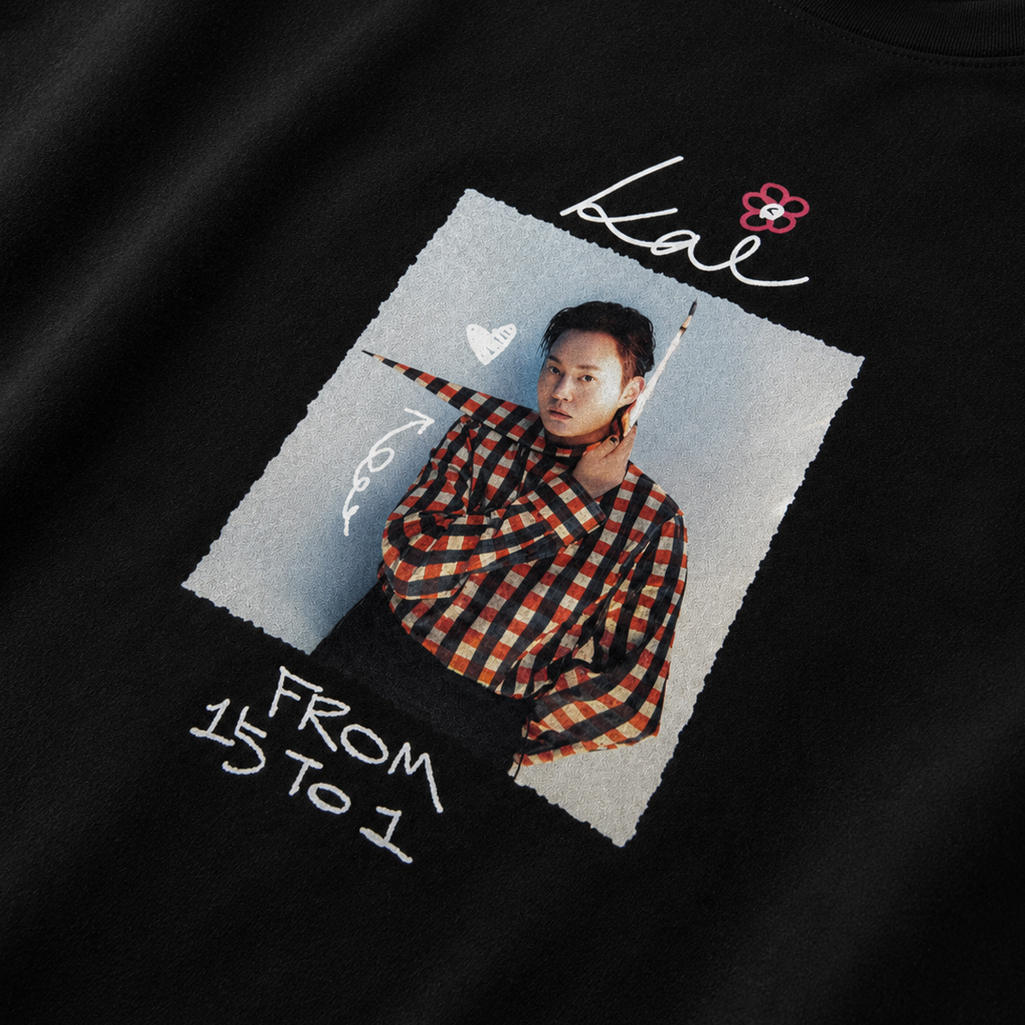 Cheek to Cheek with Fukai｜Black Short Sleeve T-Shirt | oversize 大尺碼男裝